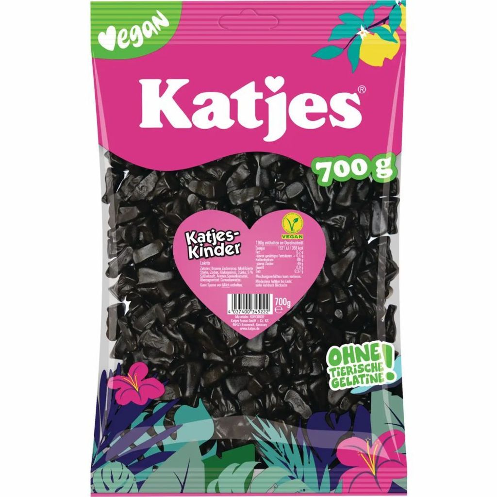 Katjes Kinder 700g - vegan ohne tierische Gelantine Produktbild 