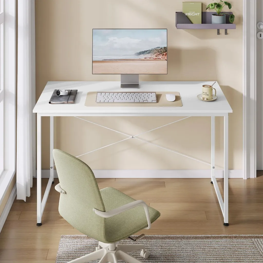 Petit bureau stable 120x60 cm vert clair pour sol irrégulier et pro