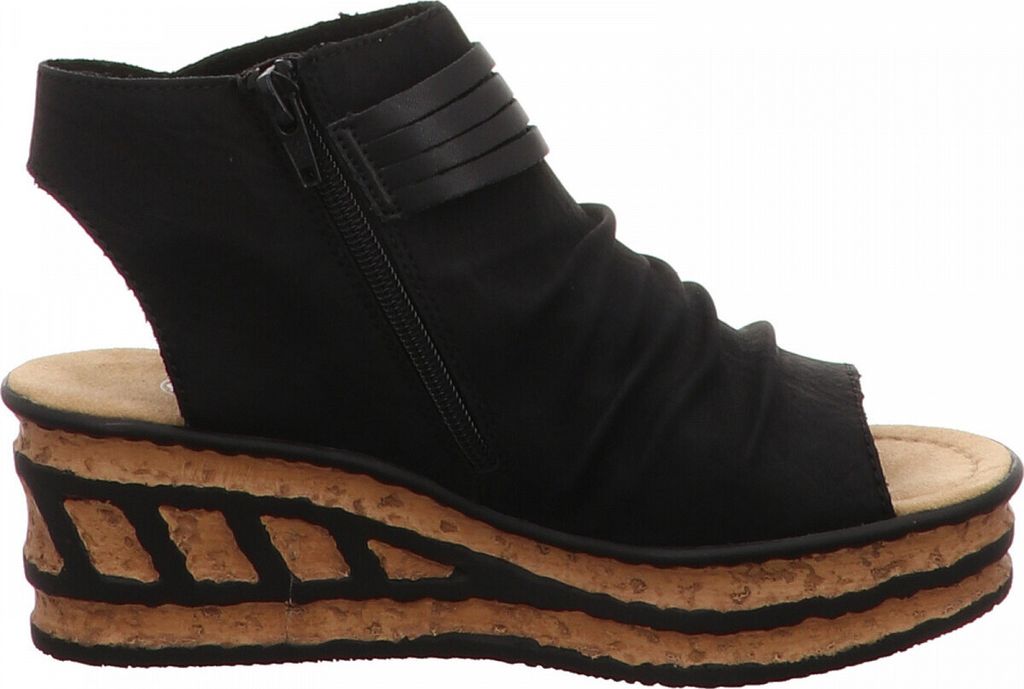 Rieker Damen Keilsandalette schwarz Produktbild 28