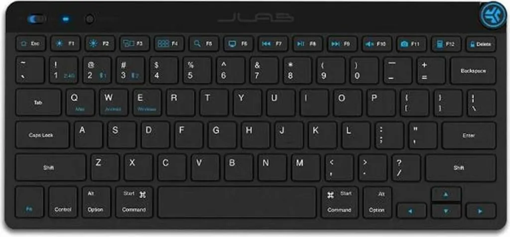 Clavier ultra-fin JLab avec touches silencieuses - Noir élégant et nomade