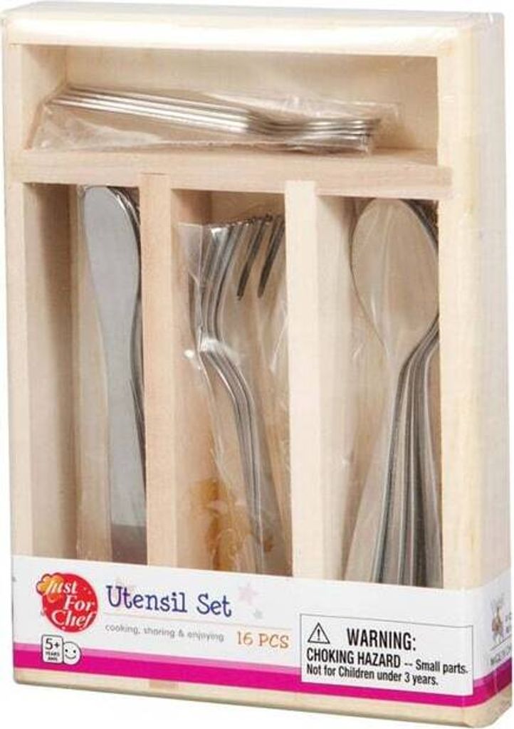 Besttoy - Besteckkasten aus Holz mit Besteck -16-teilig Produktbild 