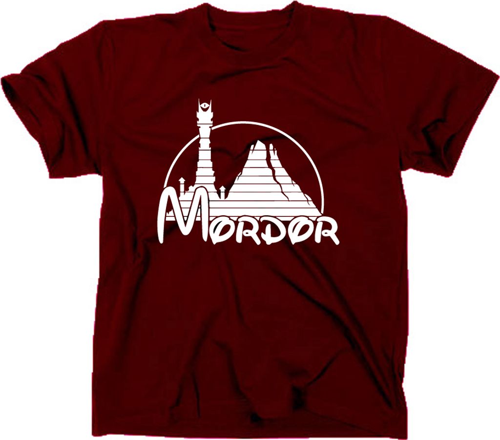 Styletex23 T-Shirt Mordor Fun, maroon, S