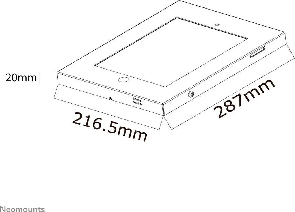 Support de bureau pour iPad Newstar IPAD2N-UN20BLACK - Idéal Vente et Pro