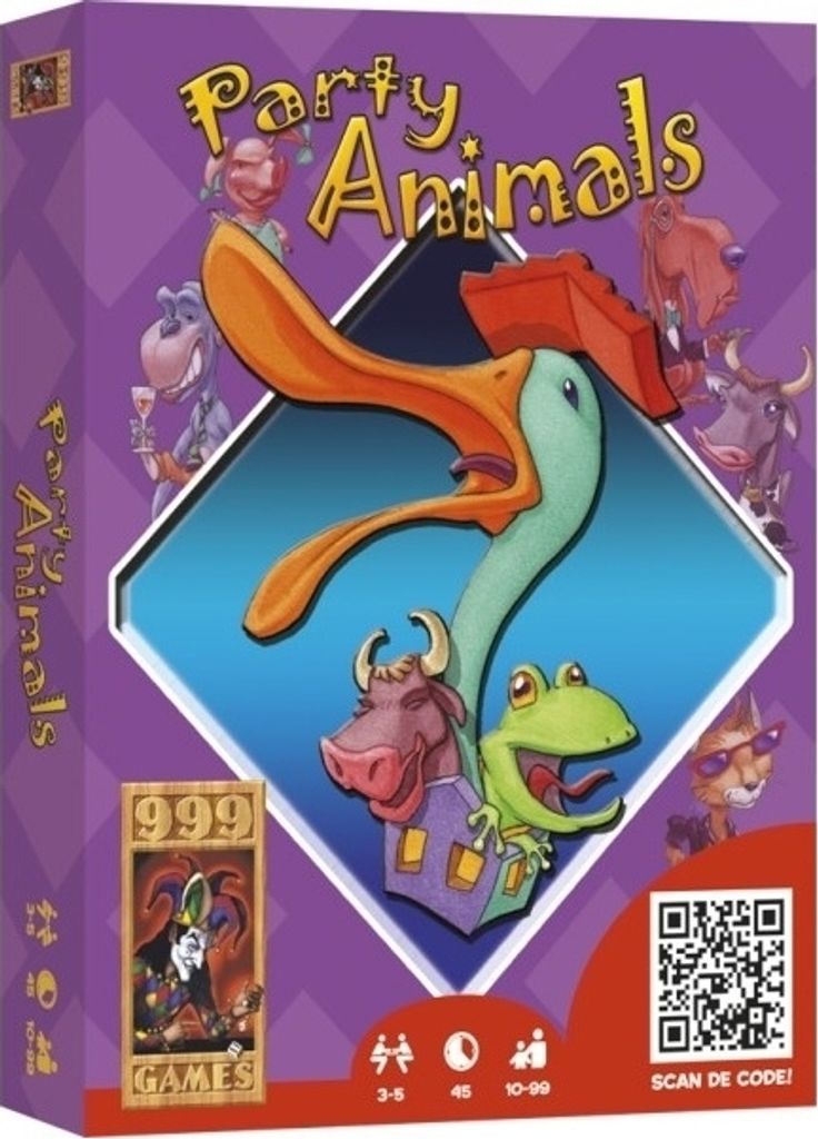 999 Games Party Animals, Kartenspiel, 10 Jahr(e)