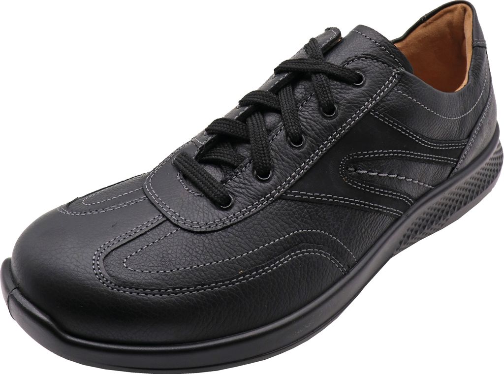 Jomos Herren Schnürschuhe, schwarz Weite H