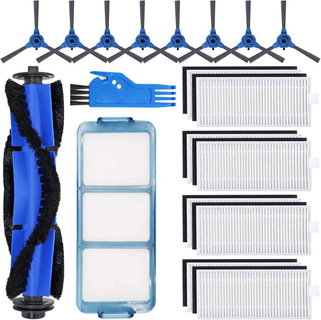 Zubehör für Eufy RoboVac 11S RoboVac 30 RoboVac 30C RoboVac 15C,15T, 12, 35C Staubsauger Ersatzteile 1 Rollbürste 8 Hepa-Filter 8 Seitenbürsten...