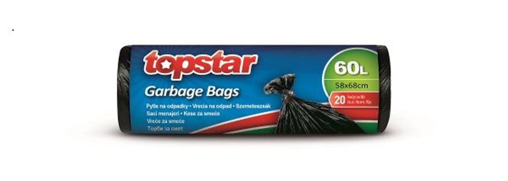 TOPSTAR Sacchi per rifiuti da 60 l, rotolo da 20 Immagine del prodotto 