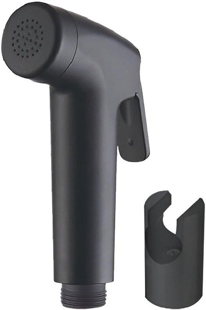 Edelstahl-Bidet-Duschkopf schwarz mit Handdusche und Halter
