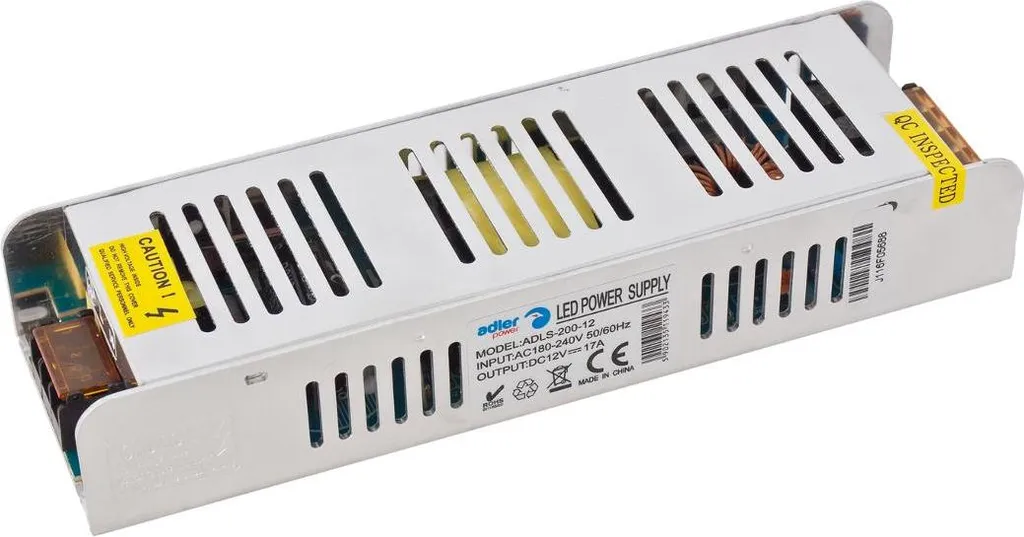 Transformateur LED 12V 200W Modulaire - Bloc Alimentation ADLS-200-12
