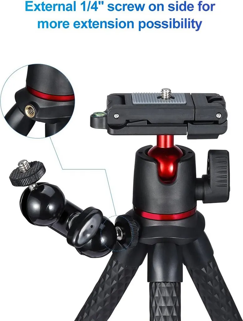 Supporto Flessibile MT-11 2kg: Treppiede Octopus per Lavoro e Streaming