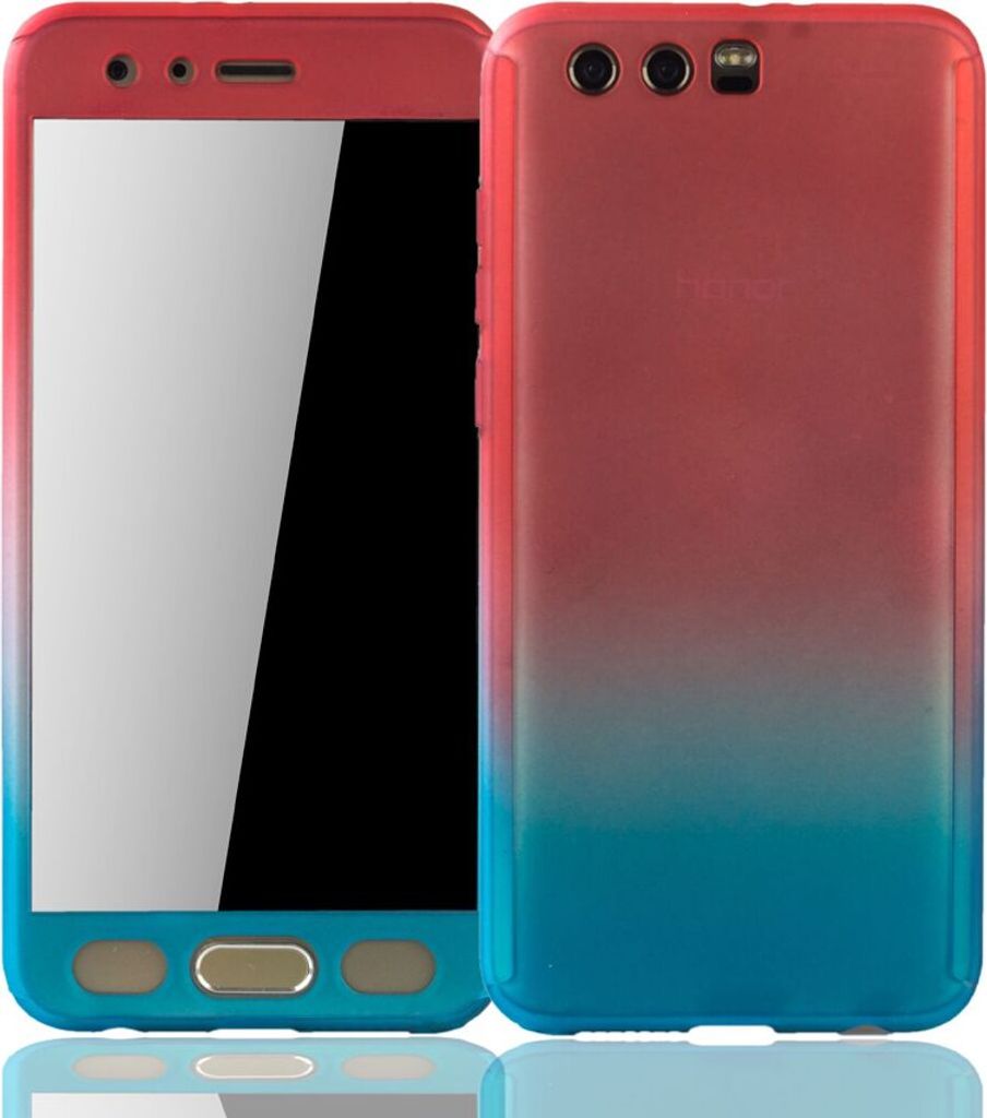 Handyhülle Schutzhülle für Huawei Honor 9 Full Case Cover Displayschutz 360 Blau