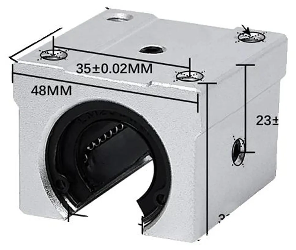 4 Blocs de Guidage Linéaire SBR20UU pour Rail de 20mm sur Machines CNC