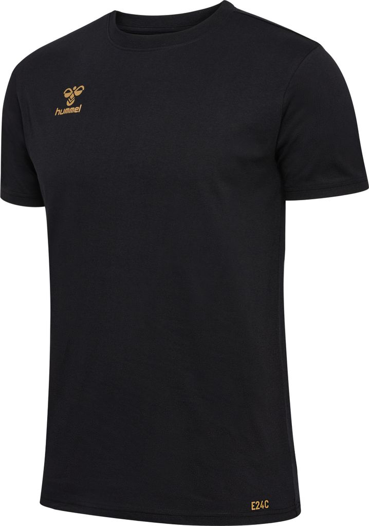 Hummel Hmle24c Baumwolle T-Shirt Herren schwarz gold Gr M