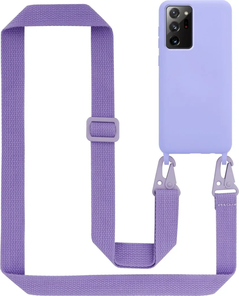 Cadorabo custodia protettiva per Samsung Galaxy NOTE 20 PLUS cover in viola custodia a catena per telefono cellulare cinturino regolabile in lunghezza