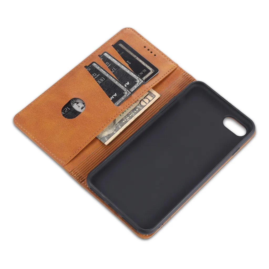 Selecline PH26 - Custodia A Portafoglio Per Telefono Con Chiusura Magnetica - Pelle Testurizzata E Tasche Portacarte - Universale