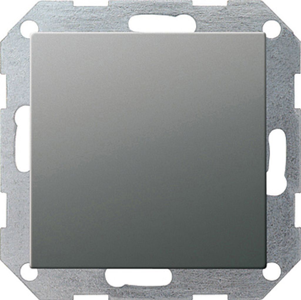Gira 026820 Blindabdeckung mit Tragring Gira E22 Edelstahl Produktbild 