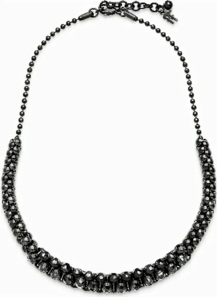 Collier Folli Follie 3N1T020KK avec Pendentif Géométrique Noir