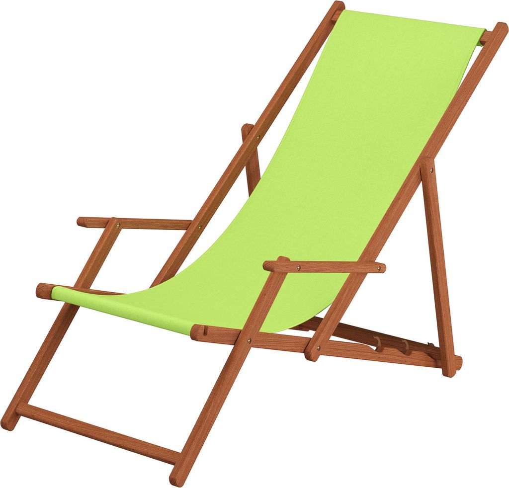 Liegestuhl pistazie Kissen Tisch Deckchair Holz Buche Gartenstuhl Relaxstuhl klappbar 10-306 T KD