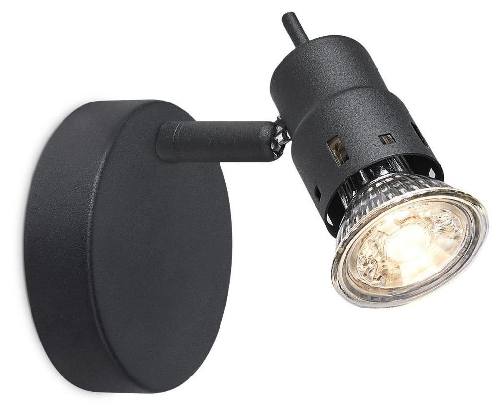 Home Sweet Home LED-Strahler - 9.5 x 9.5 x 13.7cm - Zwart