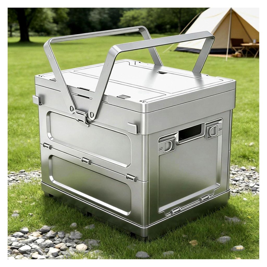 Picknickkorb für 4 Personen - Faltbar mit hoher Kapazität und robuster Tragfähigkeit | Campingausrüstung