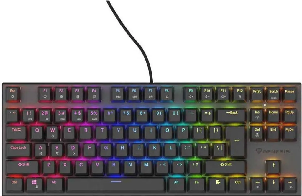 Clavier PC Gamer Genesis NKG-2155 Noir avec Disposition Espagnole ES - 2