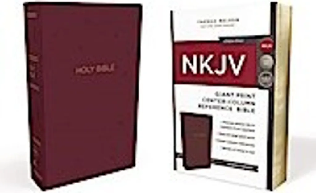 Bible de Référence NKJV avec Grands Caractères et Reliure Souple Bordeaux - 2