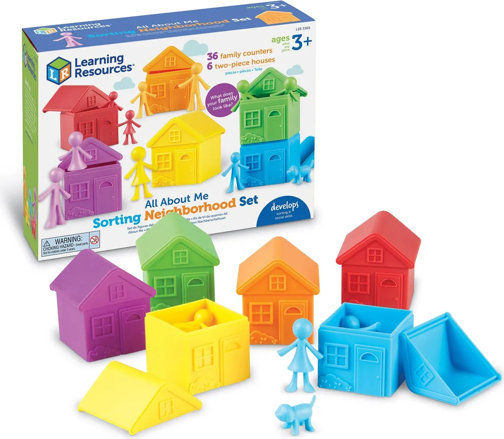 Jouet d'éveil éducatif Jeu de tri Ville Joyeuse pour manipuler et trier