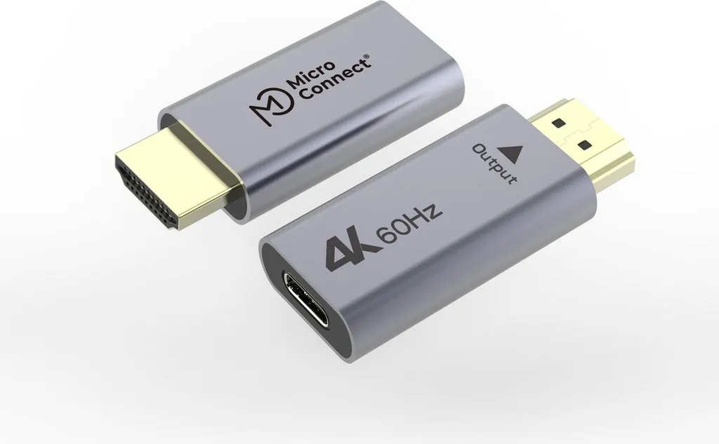 MicroConnect Adaptateur HDMI vers USB-C 4K 60Hz - Convertisseur Premium