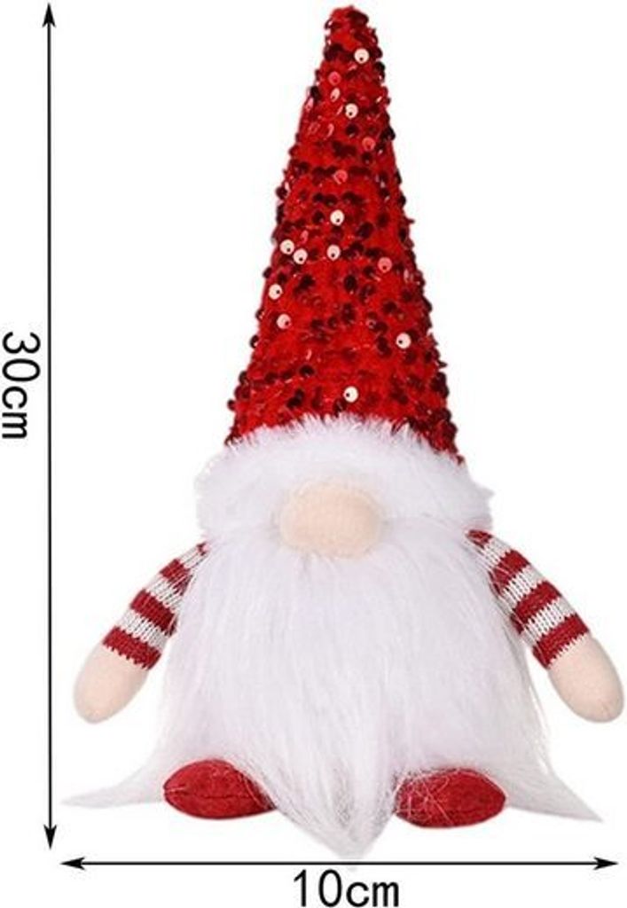 Leuchtende Weihnachtswichtel Mit LED-Beleuchtung – Deko-Figuren Für Baum, Tisch & Party