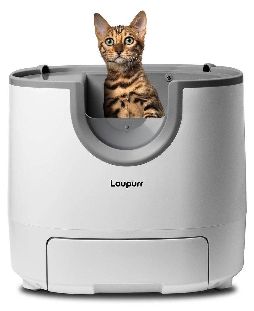 Automatische Katzentoilette - L1-US - Ohne Deckel - Selbstreinigend - Große Kapazität - Mehrere Sicherheitssensoren - Einfache Wartung - Kunststoff