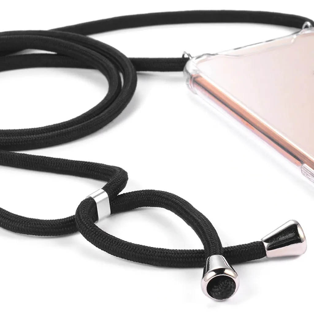 Custodia protettiva con catena per telefono cellulare per Apple iPhone 11 Pro 5,8 lunghezza regolabile pollici Custodia sottile Custodia per telefono cellulare all'aperto in TPU antiurto Protezione extra Leggero Blu - 5