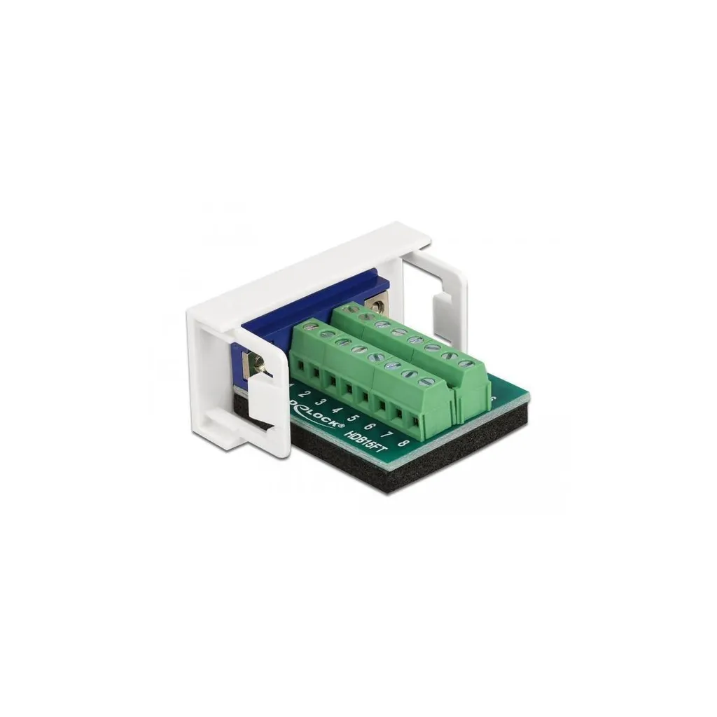 Insert VGA Femelle Easy 45 avec Bornier de Raccordement 22,5x45 mm