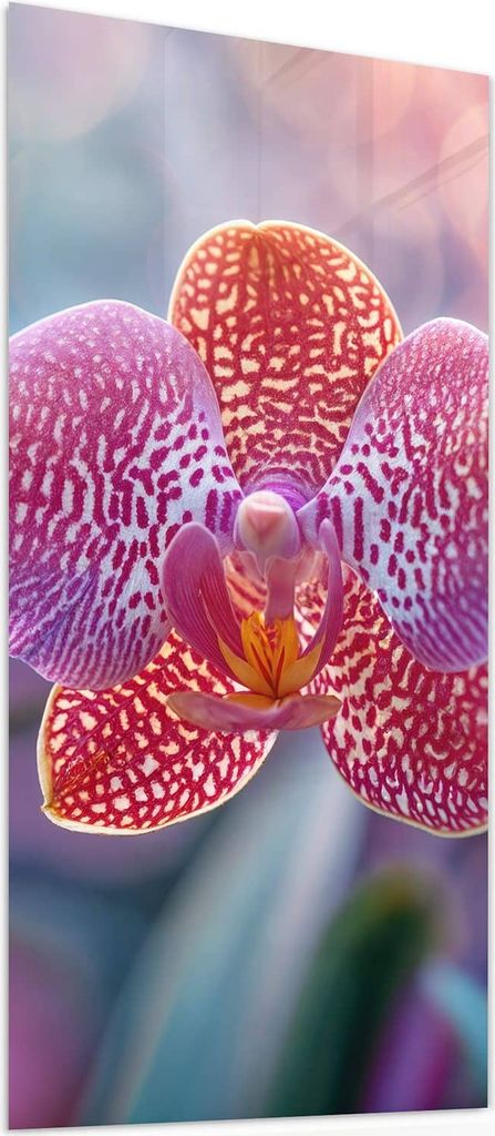 Glasbild 60x120cm in XXL für Wohnzimmer, Schlafzimmer Motiv Exotische Orchidee