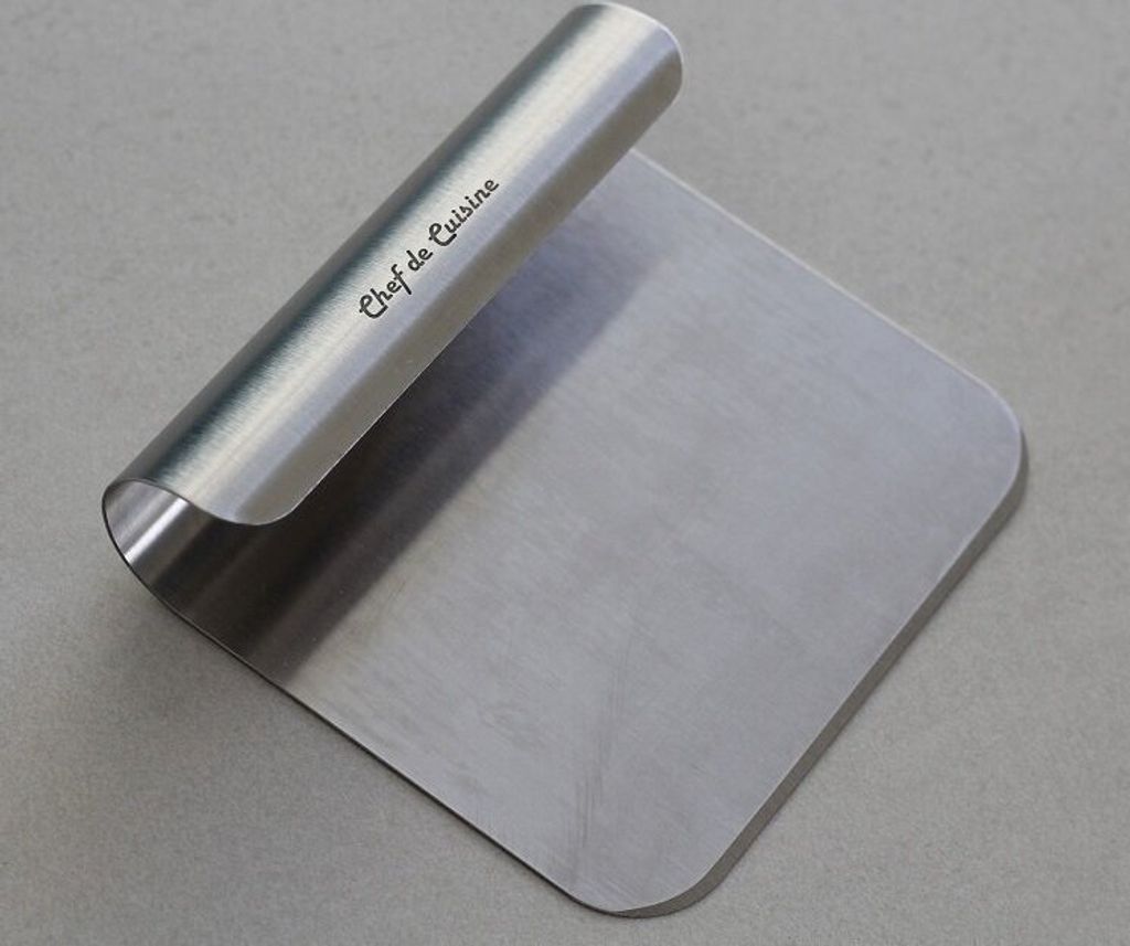 Gemüsespachtel, Gemüseschaufel, Teigspachtel rostfreies Edelstahl in GASTRO Qualität 14 x 12 cm