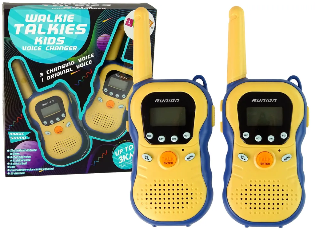 Radio enfant jaune portable idéale pour écouter des histoires au calme