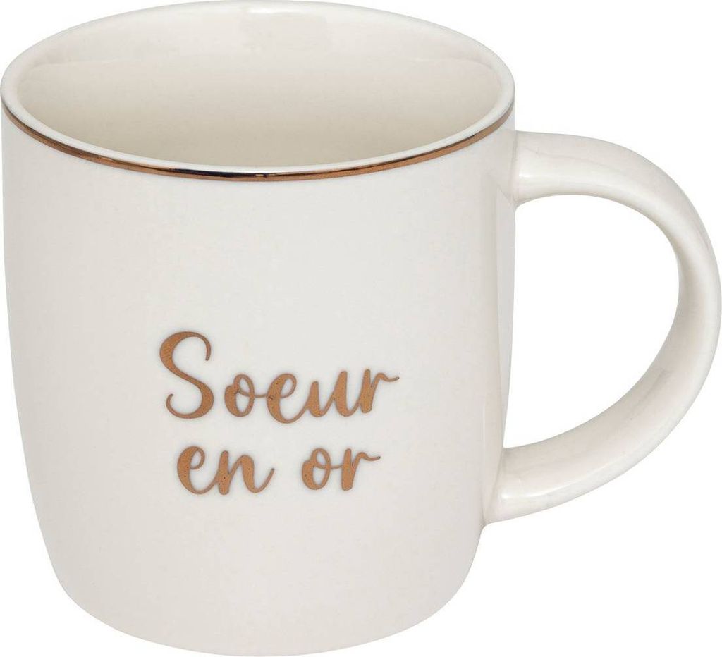Becher "goldene familie" aus porzellan 34cl - SG Secret de Gourmet