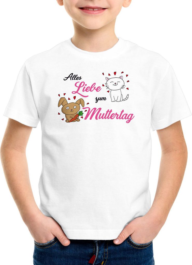 style3 Alles Liebe zum Muttertag Kinder T-Shirt Kinderzeichnung Kinder