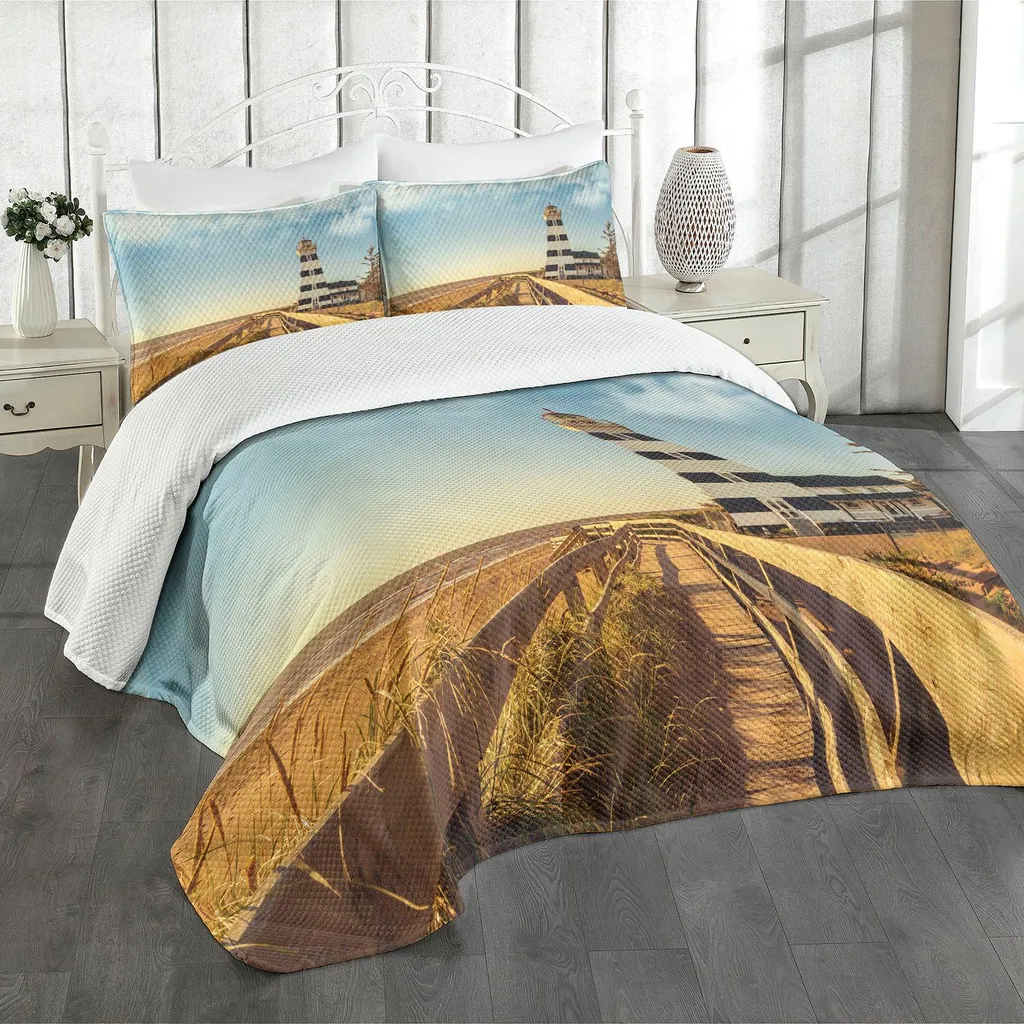 Copriletto Faro ABAKUHAUS 264x220 cm Multicolore con 2 Federe 90x50