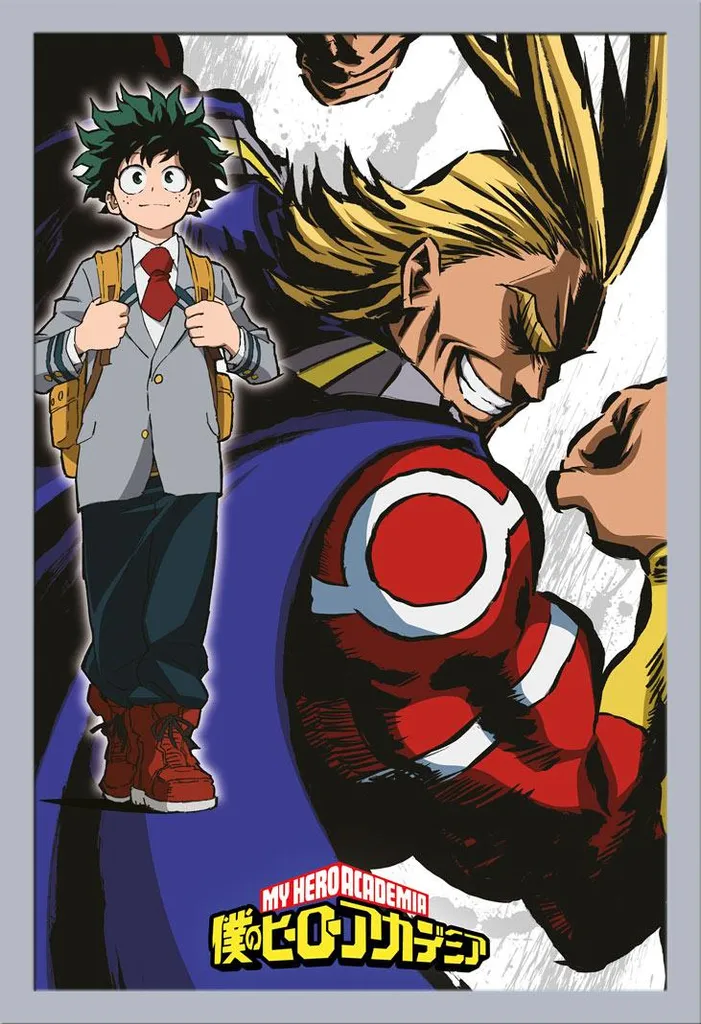 Maxi Poster My Hero Academia Teaser + Cornice Shinsuke Silver
