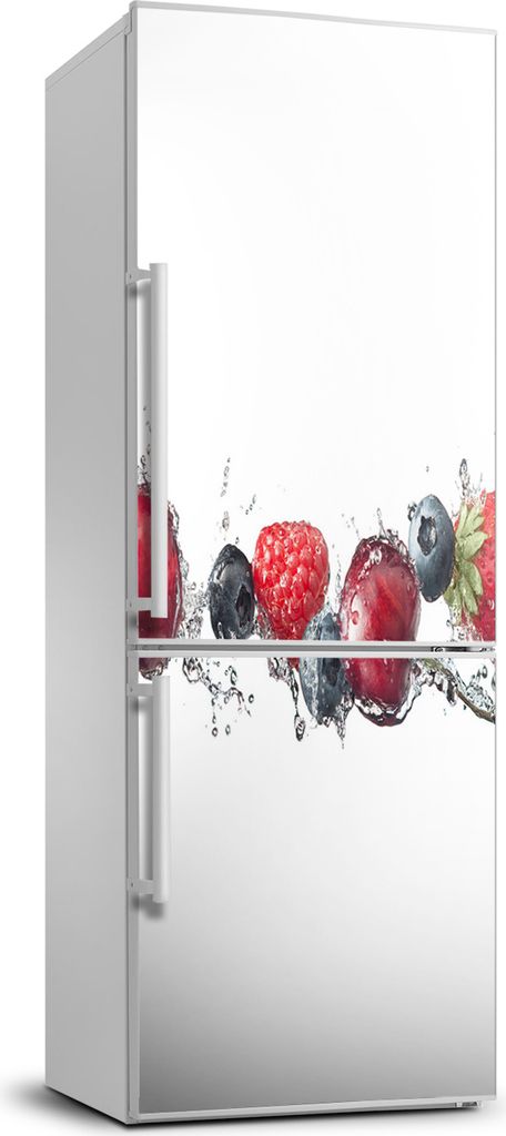 Tulup Kühlschrankdekoration - 70x190 cm - Aufkleber auf dem Kühlschrank - Waldfrüchte