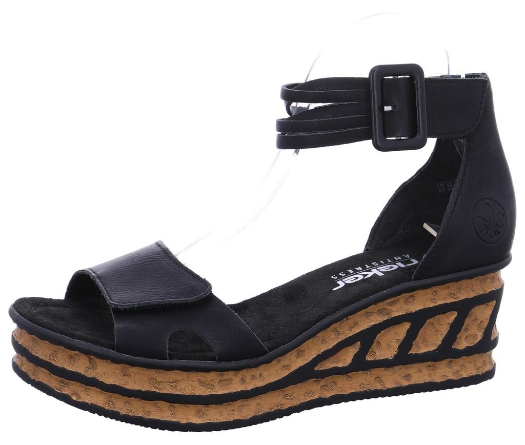 Eagle Riemchen-Keilabsatzsandalen Produktbild 