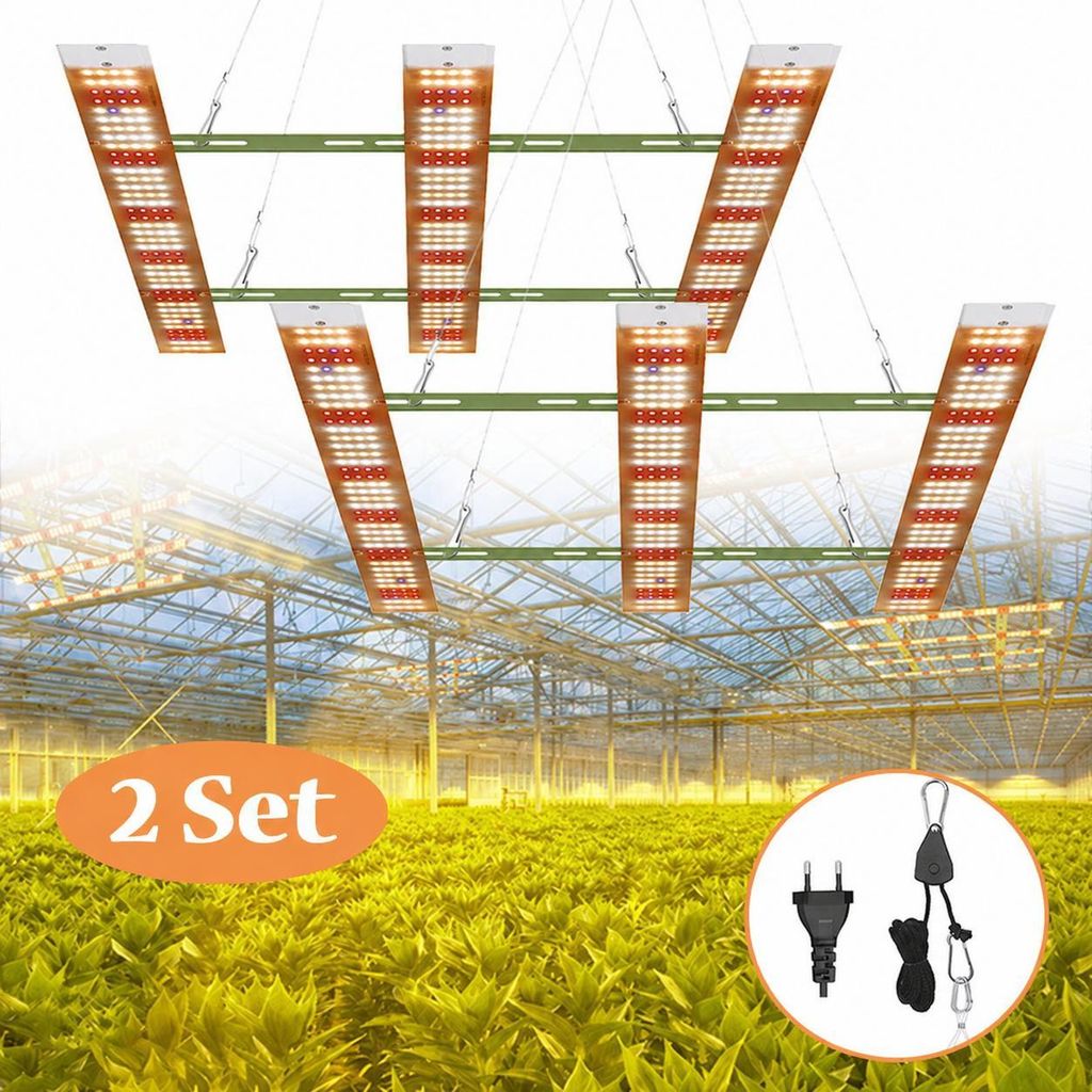 2 lampes LED de 468 LEDs, 120W, à spectre complet, pour la Image du produit 