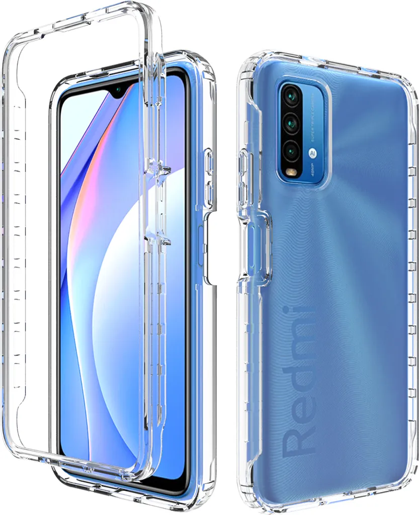 Cover Redmi 9T Ibrida Crystal Clear - Eleganza e Protezione Shock