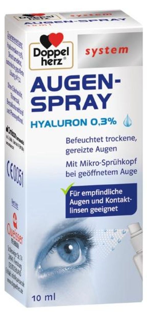Doppelherz system Augenspray Hyaluron 0,3 % hydrate les Image du produit 