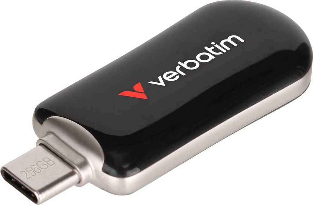 Verbatim Plectra USB-C Flash Drive 256GB, Schwarz