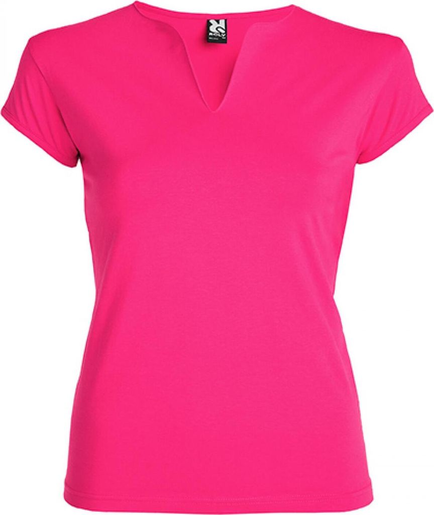 Roly CA6532 | Damen Shirt Belice Woman T-Shirt, 94% gekämmte Baumwolle - Farbe: Rosette 78 - Größe: XL