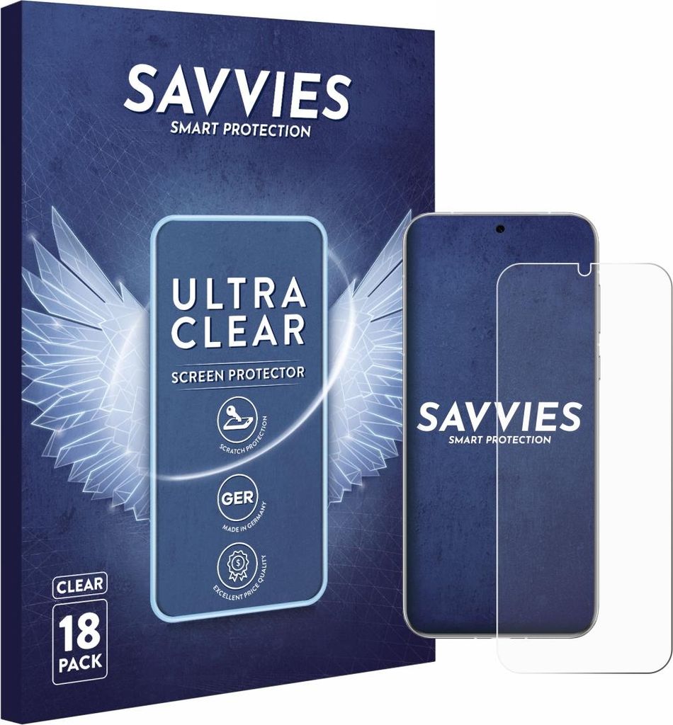 18x Für Huawei Pura 80 Ultra Schutzfolie Savvies Displayschutz Display Schutz Folie Klar Transparent