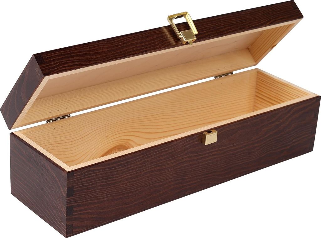 Creative Deco Boîte Caisse à Vin en Bois Marron 36 x 11 x Image du produit 