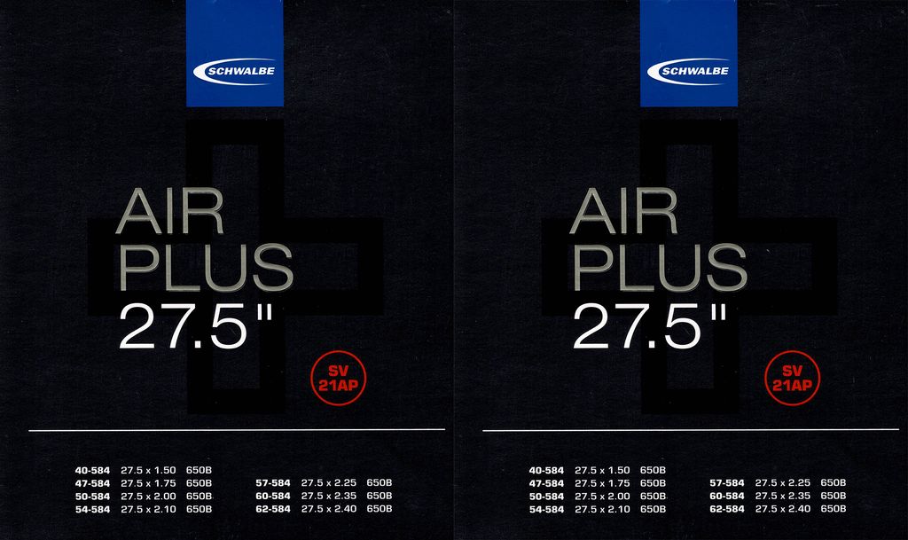 2x Schwalbe Schlauch SV21AP 27.5 Zoll (40/62-584) Air Plus Produktbild 