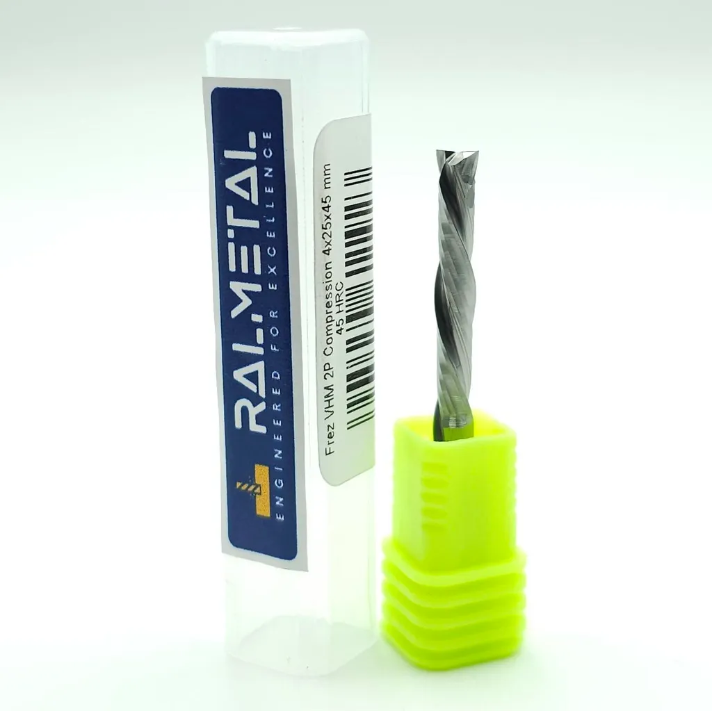 Fraise compression 4mm : Stop aux éclats sur bois et contreplaqué VHM